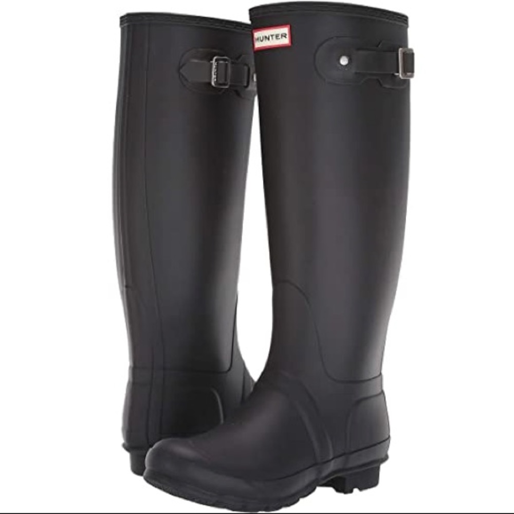 Original Hunter Boots, Tall Black Matte